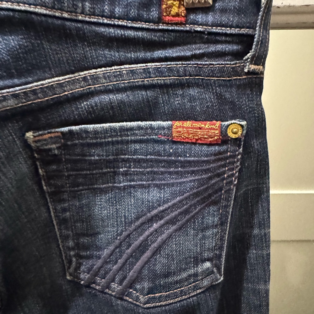 7 For All Mankind Dark Blue Jeans